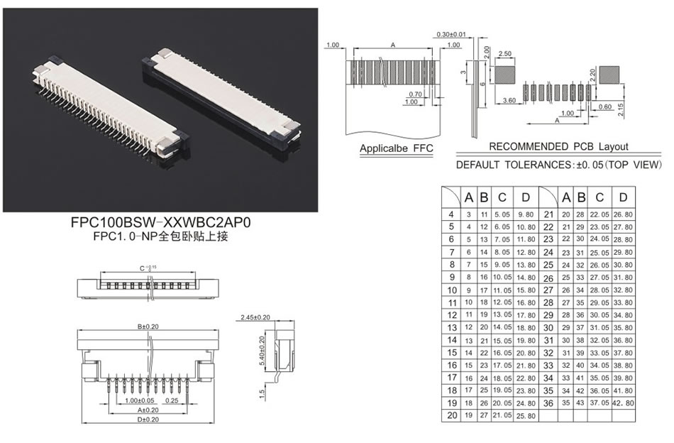 FPC連接器系列:19-2